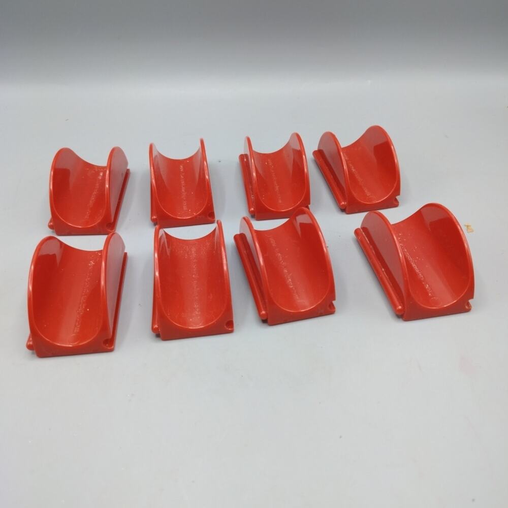 Taco Stand-up single or Connecting Red Hard Plastic Lot Of 8
